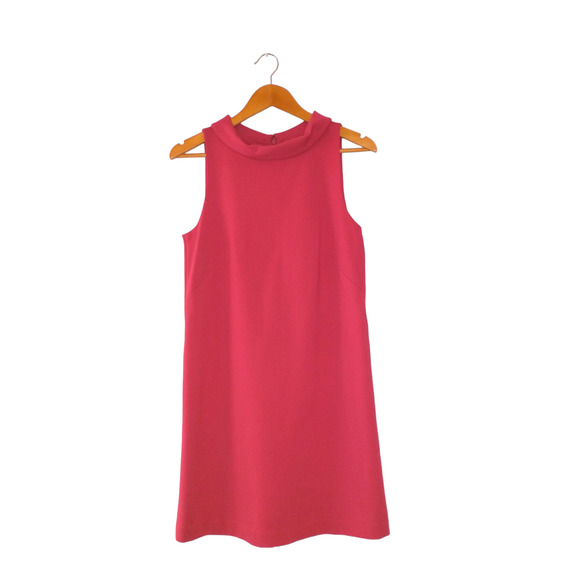 Ann Taylor Petite Sleeveless Dress Red Medium Polished Work Wear Career NWT - Picture 8 of 11